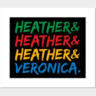 Heather and Veronica Ampersand Names Shirt Posters and Art